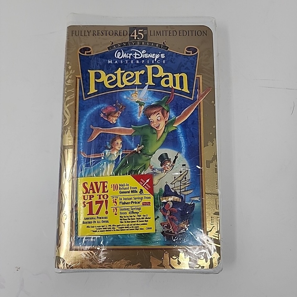 Peter Pan (VHS, 1998, 45th Anniversary Limited Edition)